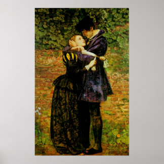 Póster Amantes de Huguenot en el Día de San Bartoloné