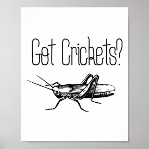 Póster Amantes de insectos de cricket Entomología Ciencia