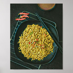 Póster Amantes de la cocina japonesa