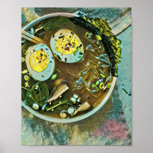 Póster Amantes de la comida japonesa