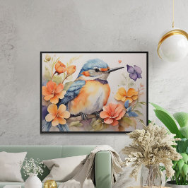 Póster Amantes de la floral acuática acuática