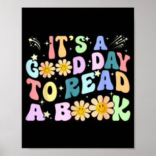 Póster Amantes de la lectura en la biblioteca día diverti