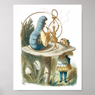 Póster Amantes de la Literatura Clásica -Alice en Wonderl