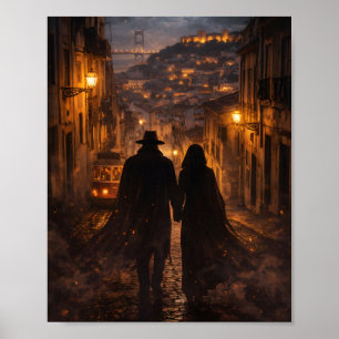 Póster Amantes de la sombra en Lisboa – Romántico Misteri