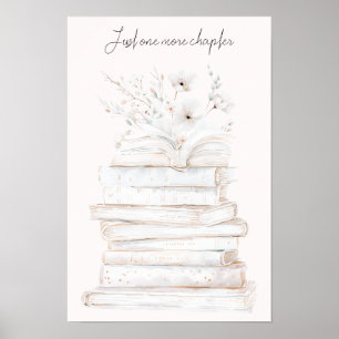 Póster Amantes de libros solo un capítulo más 