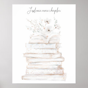 Póster Amantes de libros solo un capítulo más