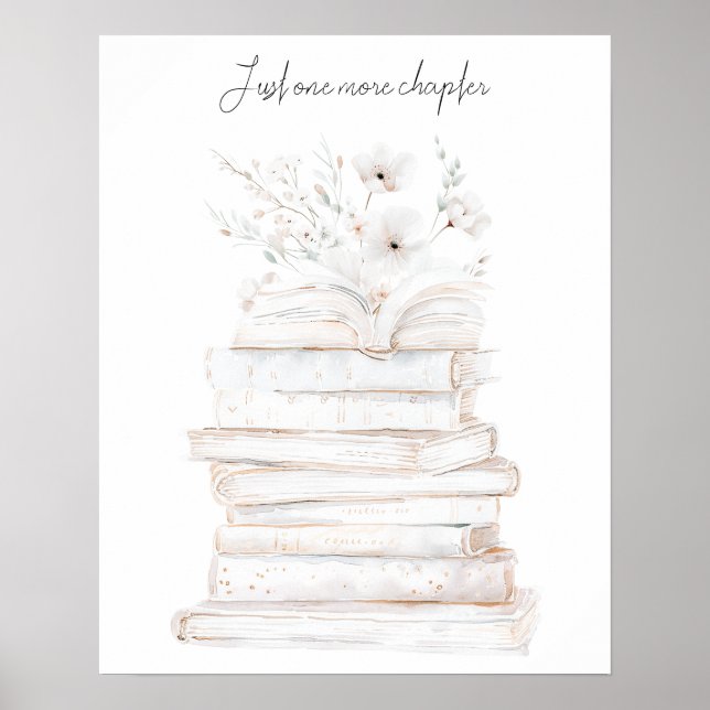 Póster Amantes de libros solo un capítulo más  (Frente)