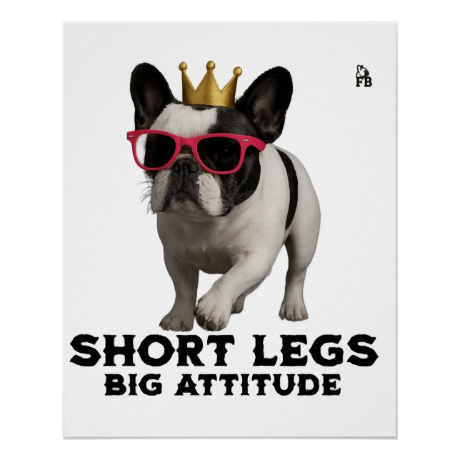 Póster Amantes de perros Bulldog Francés (Anverso)
