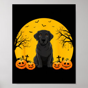 Póster Amantes de perros labradores negros hombres mujere
