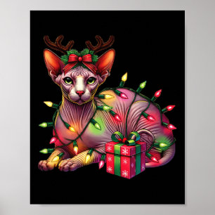 Póster Amantes de renos de gatos de mascota