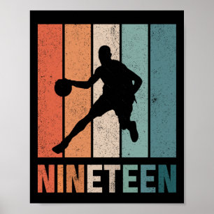 Póster Amantes del Básquetbol Retro 19 años