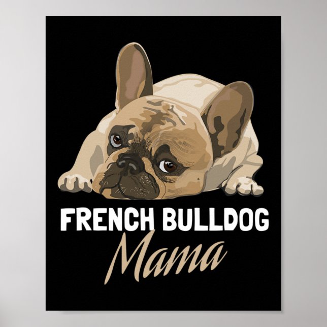 Póster Amantes del Bulldog de Bulldog de mamá (Frente)