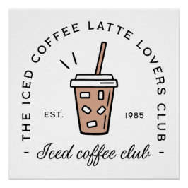 Póster Amantes del café con leche estéticos del club