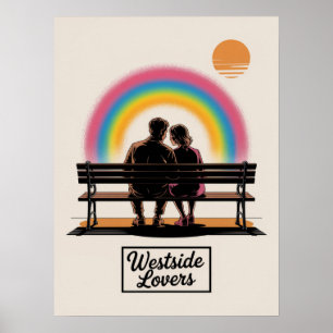 Póster Amantes del lado oeste de Manhattan Parque Riversi