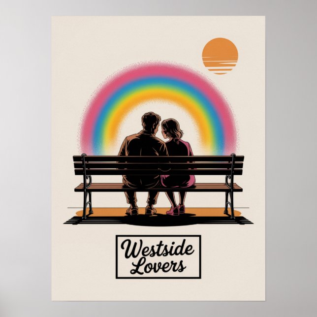 Póster Amantes del lado oeste de Manhattan Parque Riversi (Frente)