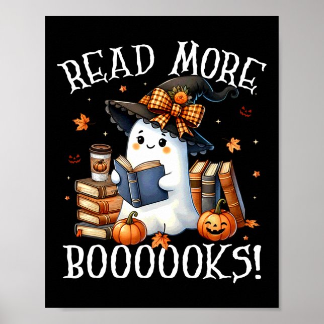 Póster Amantes del libro de lectura de ghost lindo Hallow (Frente)