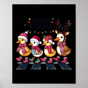Póster Amantes del pato de los dulces de Merry Duckmas di