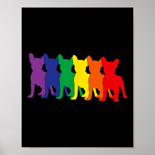 Póster Amantes del perro de Chihuahua