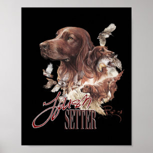 Póster Amantes del perro de la seda irlandesa