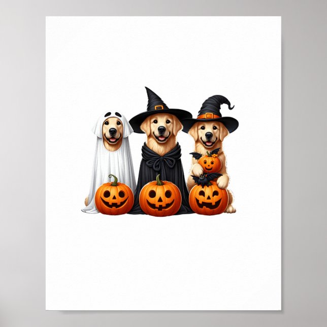 Póster Amantes del perro fantasma de Halloween (Frente)