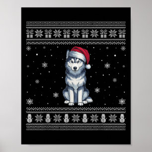 Póster Amantes del perro Husky Siberiano Hombres Mujeres
