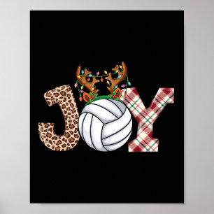 Póster Amantes del voleibol niños Chicas niños Navidades