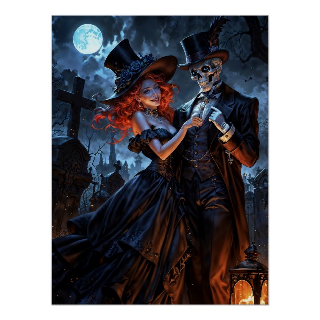 Póster Amantes del Vudú (Anverso)