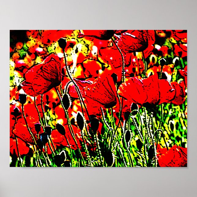 Póster amapola (Frente)