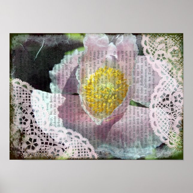 Póster Amapola y Encaje (Frente)