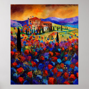 Póster amapolas 67 de Toscana
