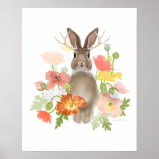 Póster Amapolas de Jackolope