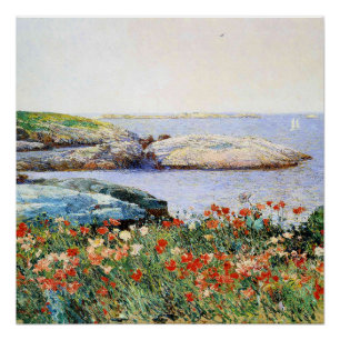 Póster Amapolas, Islas de Shoals,