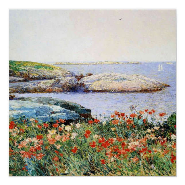 Póster Amapolas, Islas de Shoals, (Anverso)