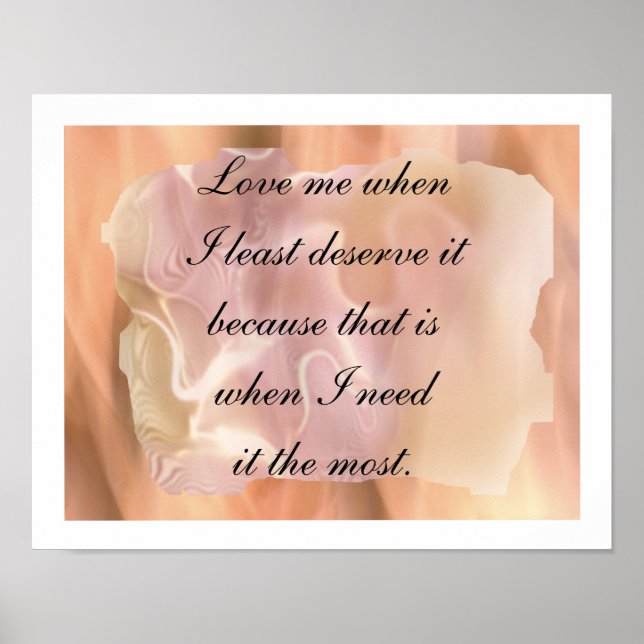 Póster Amar (Frente)