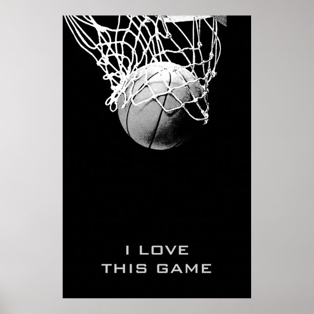 Póster Amar a este Poster de Baloncesto de Objetivos de J (Frente)