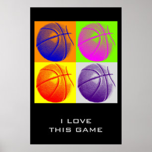 Póster Amar a este Poster de Baloncesto de Objetivos de J