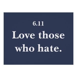 Póster Amar a los que odian