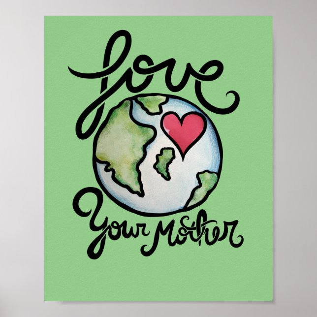 Póster Amar a tu madre tierra (Frente)
