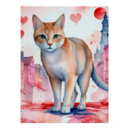 Póster Amar a un gato