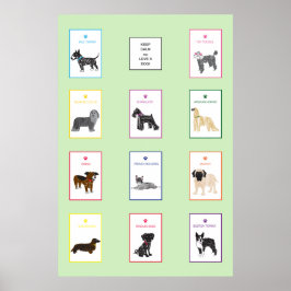 Póster Amar a un Poster de perro