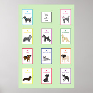 Póster Amar a un Poster de perro