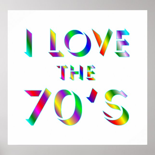 Póster Amar al Poster de los años 70 (Frente)