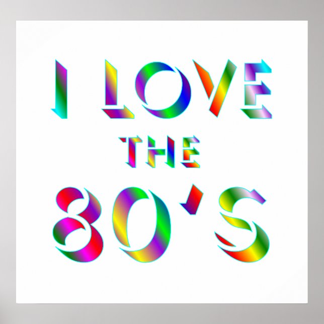 Póster Amar al Poster de los años 80 (Frente)