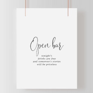 Póster Amar Boda de guión de afición Rótulo de barra abie