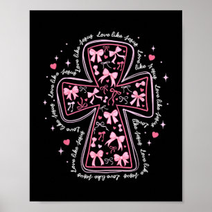 Póster Amar Como Jesús Corazón Coqueto Cruz Cristiana Val