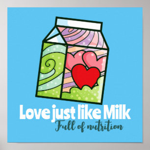 Póster Amar como leche