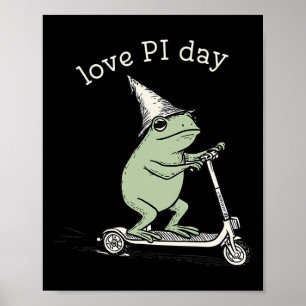 Póster Amar Día Pi Profesor de Matemáticas Álgebra Profes