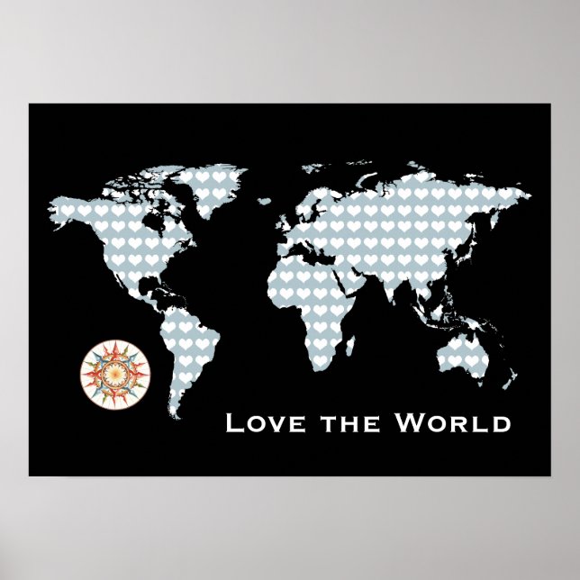 Póster Amar el mapa del mundo (Frente)