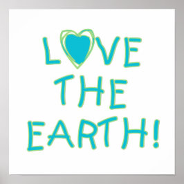 Póster Amar el medio ambiente terrestre