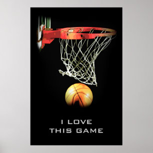 Póster Amar este juego Poster de baloncesto